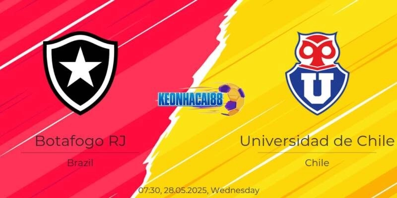 Soi kèo Botafogo RJ vs Universidad de Chile, 7h30 ngày 28/5